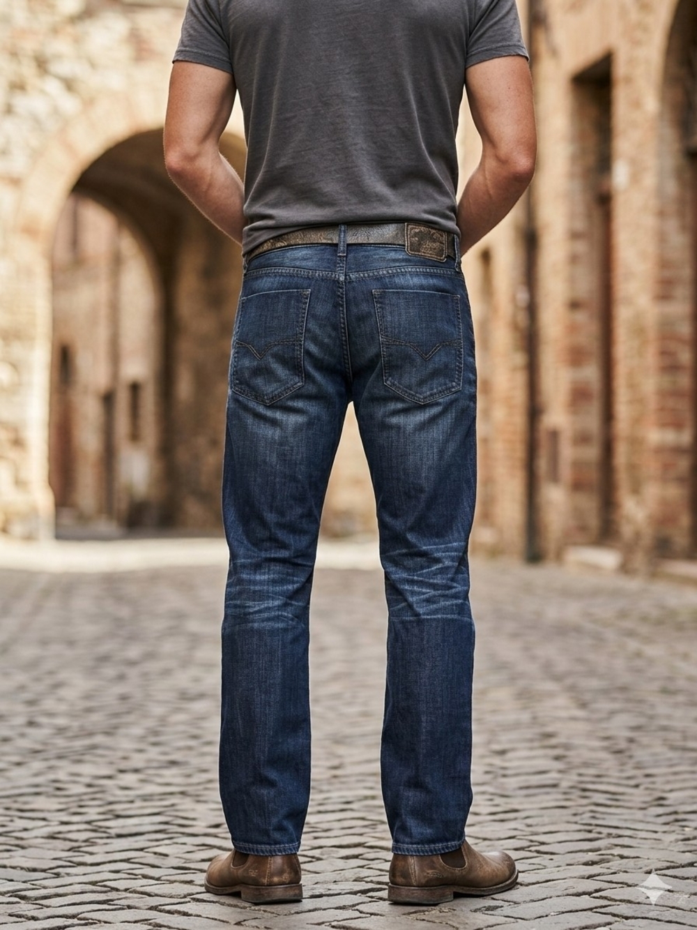 Guess Men's Desmond Relaxed Straight Fit Jeans Denim Dark Wash Sz 36